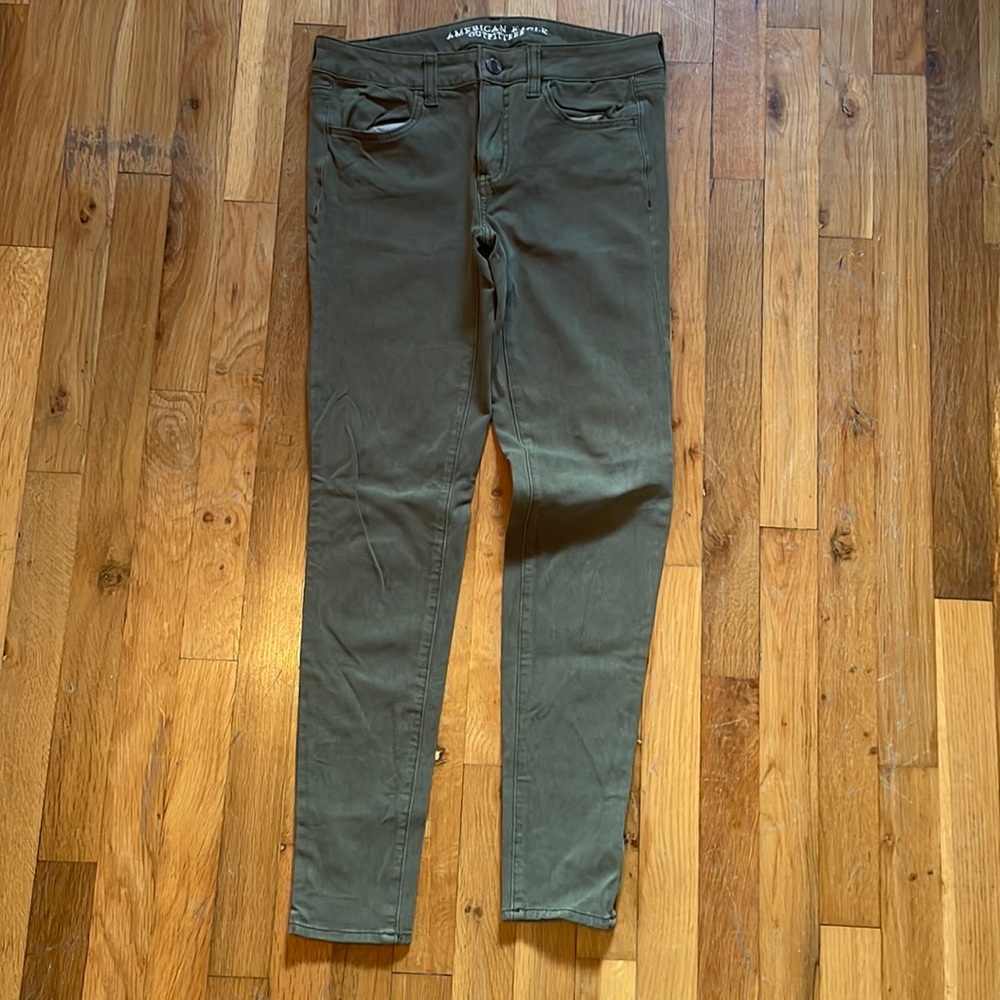 American Eagle Olive Green Jegging